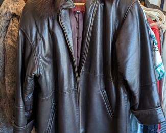 Men's and women's leather jackets
