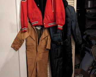 Snow suits and official US pilot suit