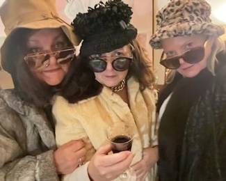 The 3 Vintage Broads taking a wine break