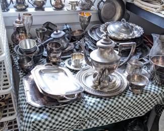 Tons of serving silver!