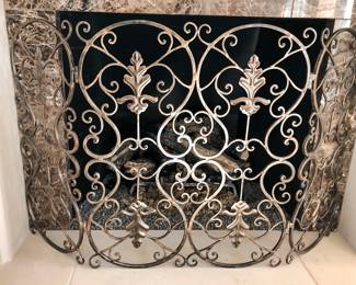 Ornamental Scroll Fireplace Screen