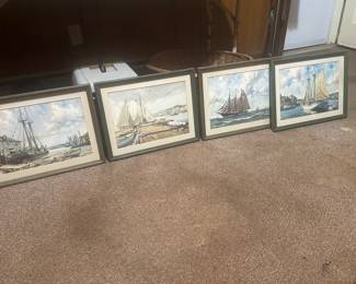 Vintage framed photos 