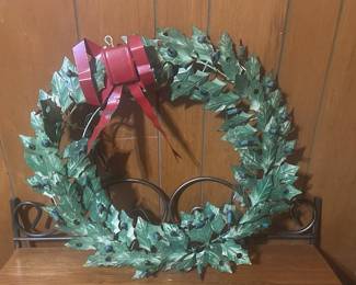 Metal Christmas wreath 