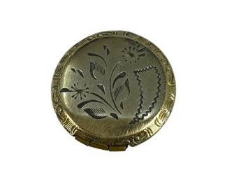 Engraved Gold Tone Locket