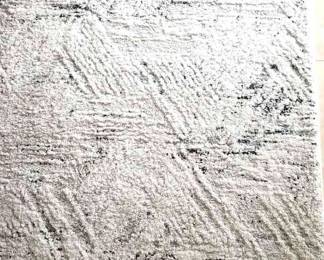 8 x 10 Blue, White Gray Fleck Geometric Area Rug