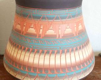 Signed Navajo Pottery by Dennison B