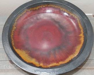 Oversized Terracotta Platter With Glaze