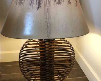 Unique One Of A Kind Bamboo Travertine Lamp