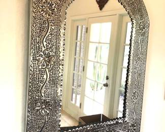 Punched Tin Mexican Mirror