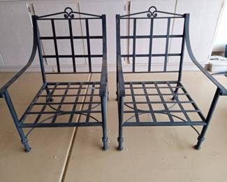 2 Wrought Iron Patio Chairs