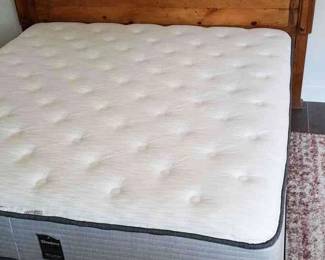 King Pine Bed Frame Beauty Rest Mattress, Box Springs