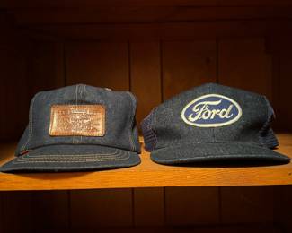 Vintage Levis and Ford Hats