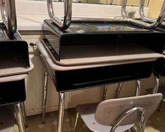 Lots of school desks 