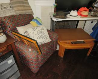 Recliner, Coffee TAble, Puzzle Board