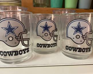Dallas Cowboys bar glasses