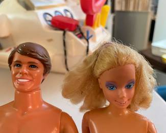 Vintage Barbie & Ken dolls