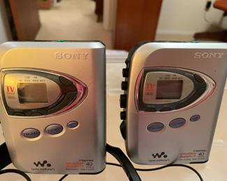 Two Sony Walkman players 
