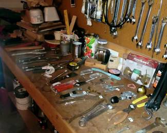 Wrenches, hammers, nails, etc