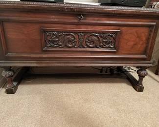 Antique Cedar Chest with certificate of authenticity inside 