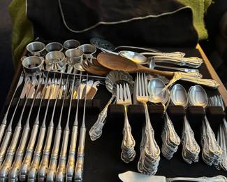 Silver service for 12