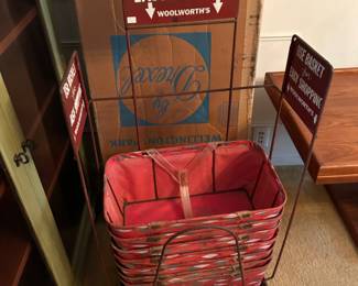 Woolworth Shopping Basket Display