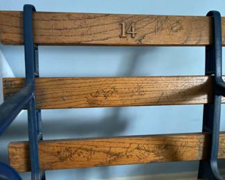 Cleveland Municipal Stadium Seat 1 of 2 Signed by Cleveland Browns Players