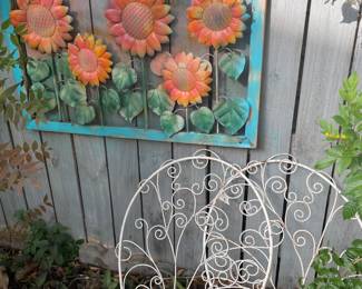METAL PAINTED YARD ART- OF EVERY SIZE SHAPE ANIMAL - if this is your JAM - THIS IS THE SALE TO COME TOO !!!
