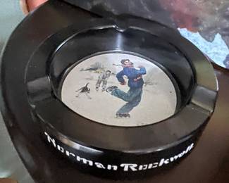  retro norman rockwell ash tray 
