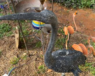 rare metal bird w/ faucet -