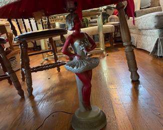 Vintage ballerina lamp