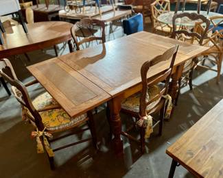 French Country Dining Chairs Farm Table