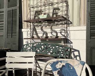 Bakers Rack Outdoor Chairs