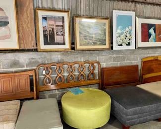 Artwork Headboards Ottomans