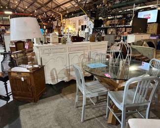 Painted French Style Sideboard Buffet