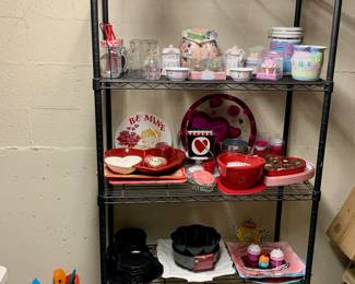 Some Plastic most not. Lenox Confectionary and Creamer. Fun Sunbathers. More designer painted serving pieces and dishes