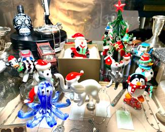 Pier 1 all retired glass pieces. Most have their boxes. Look at the little tree with the tiny ornaments