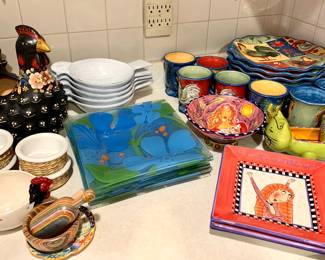 More kitchen designed pieces. Crate and Barrel Partridge dishes