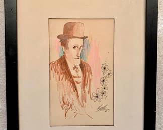 M.Smith signed original framed artwork