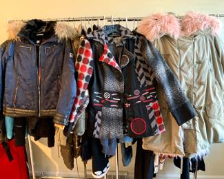 Decent Fun Collar parka, Designer wool coat, Army influenced pink collar parka. Lots of outdoor wear and some men's ( I know --out of no where )