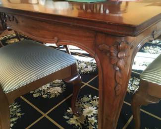 French Carved Dining Table
