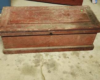 Antique Red Tool Box