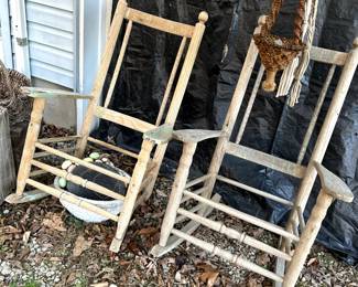 Wood Rocker Frames for Caning 
