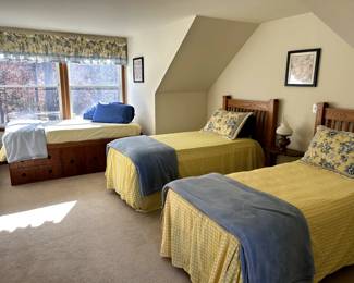 Oak Twin Beds, Vintage Cabin Bed