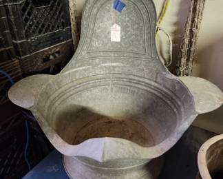 Large Galvanized Cowboy Tub (RARE)