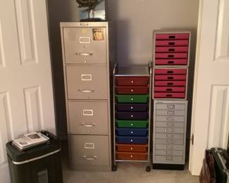 just large file cabinet and shredder are left