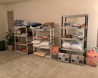 Updated pic lots of linens, towels, pillows still left