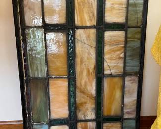 Stained glass panels......