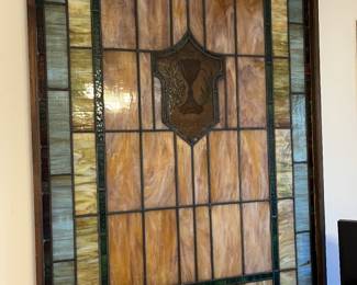 53" x 45" stained glass panel