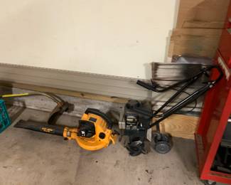 Gas leaf blower & Craftsman bed tiller/cultivator