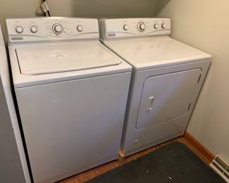 Maytag Washer & Gas Clothes Dryer, both ready for a new home